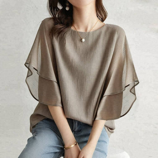 Blusa de Gasa Casual para Mujer