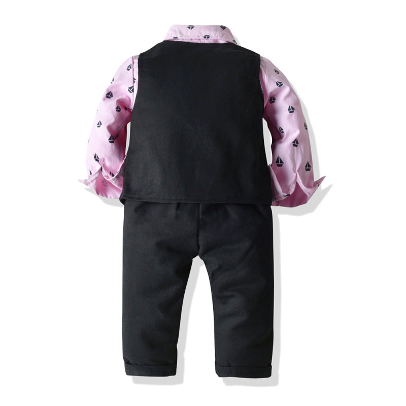 Conjunto de Caballero para Niño 3 Piezas con Pajarita