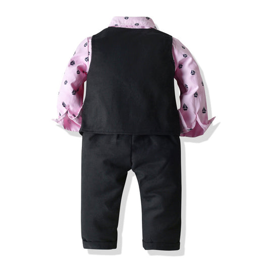 Conjunto de Caballero para Niño 3 Piezas con Pajarita