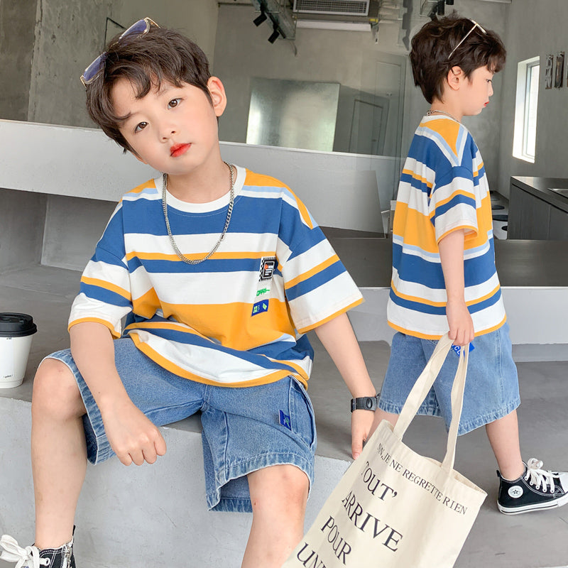 Conjunto Casual de Camiseta y Pantalón Corto para Niño