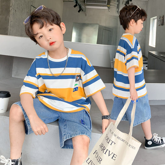 Conjunto Casual de Camiseta y Pantalón Corto para Niño