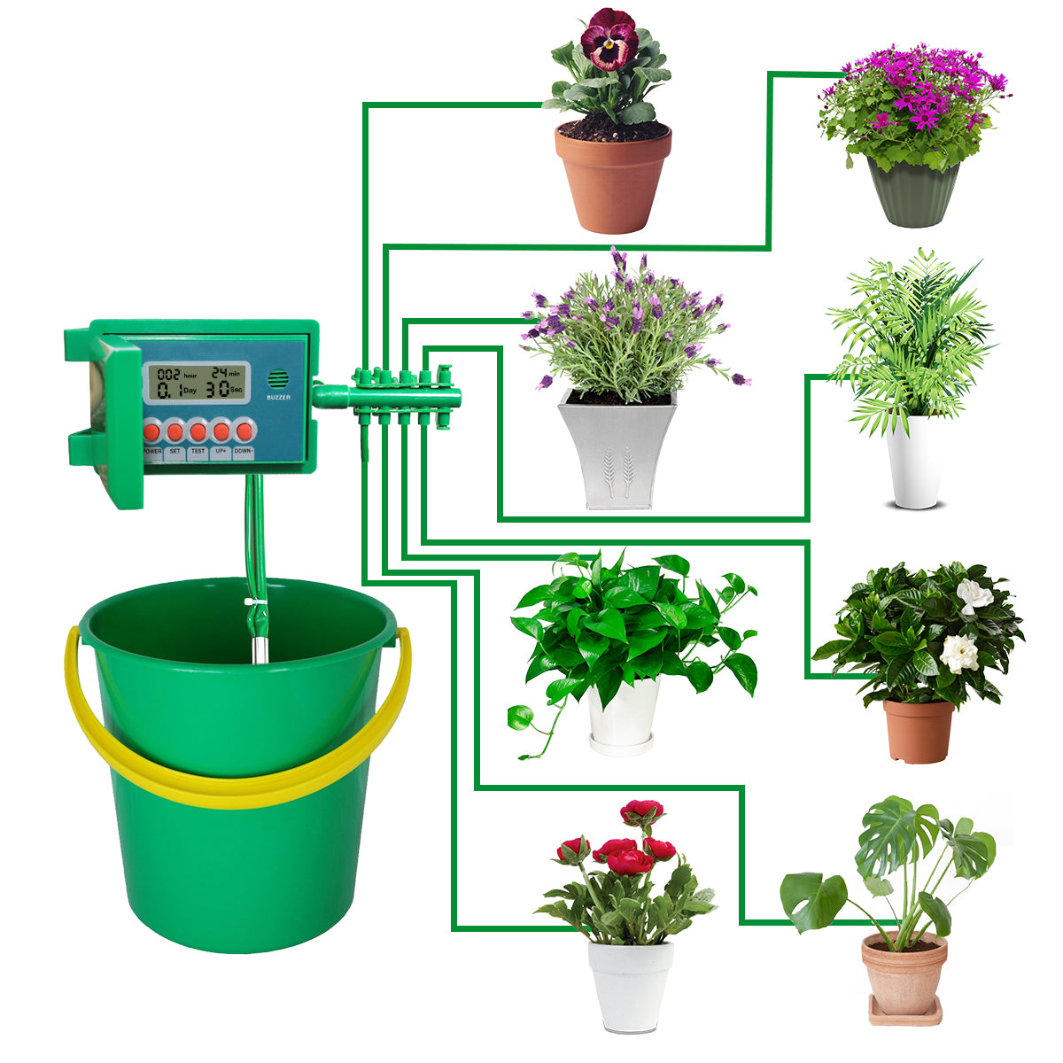 Sistema de Riego Automático por Goteo con Controlador Inteligente